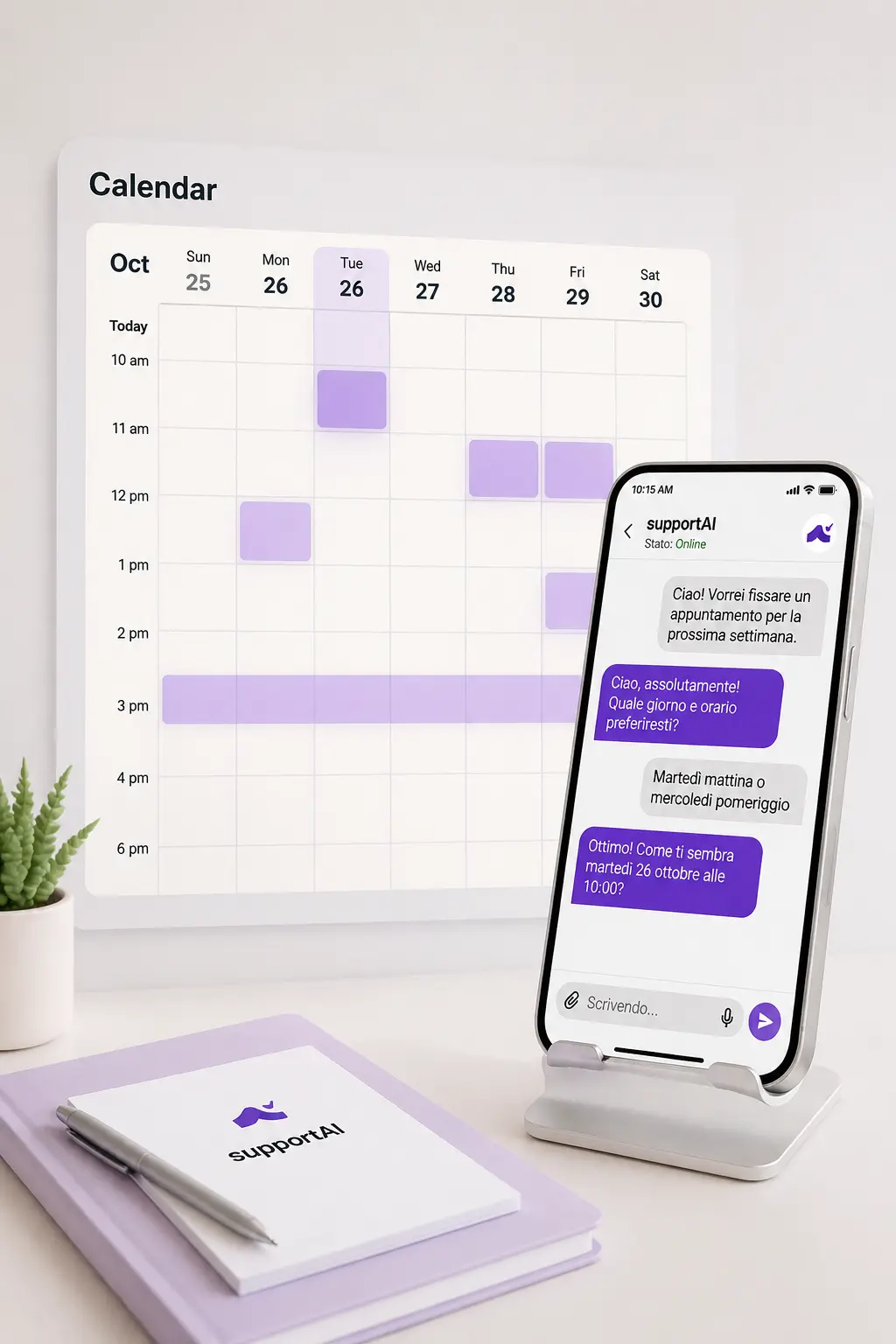Segretaria virtuale AI per attività su appuntamento